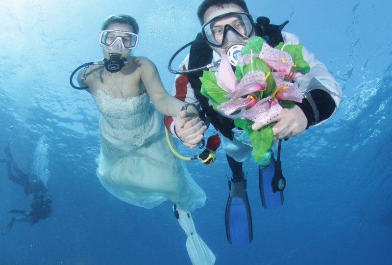 Свадебная Подводная фотосессия в Красном море