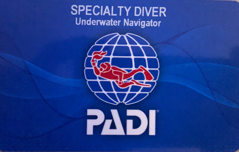 PADI Underwater Navigator (подводная навигация)